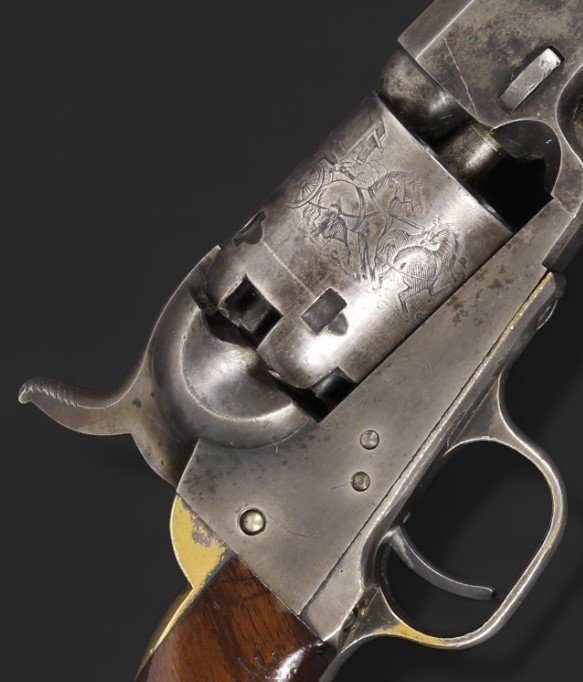 Revolver Colt Pocket modèle 1849, à percussion, fabriqué en 1855. 4 Pouces.-photo-2