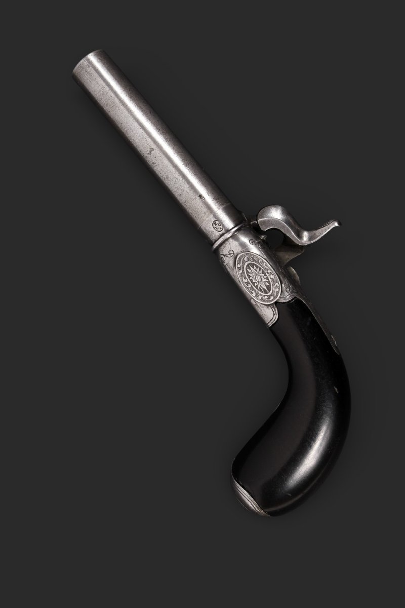 Small Belgian Percussion Pistol, Circa 1840–1850.-photo-2