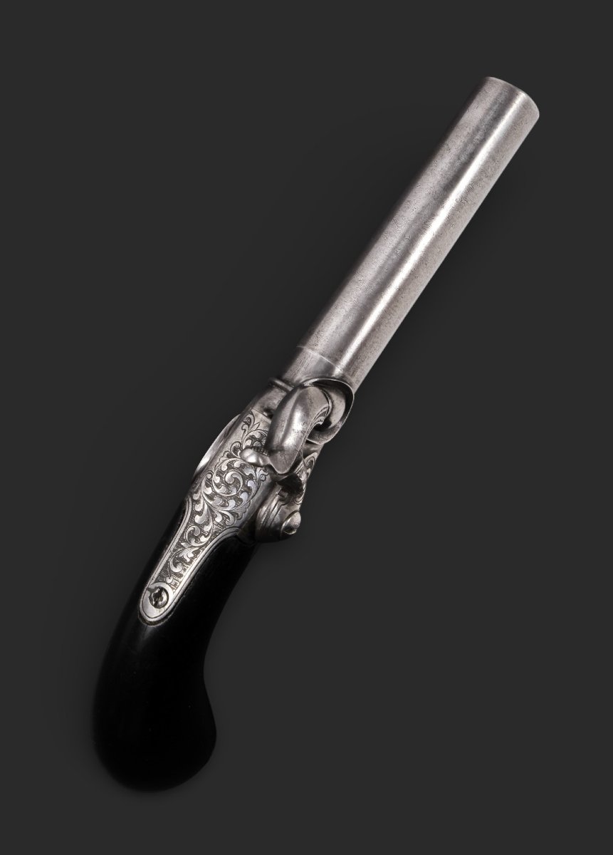 Small Belgian Percussion Pistol, Circa 1840–1850.-photo-3