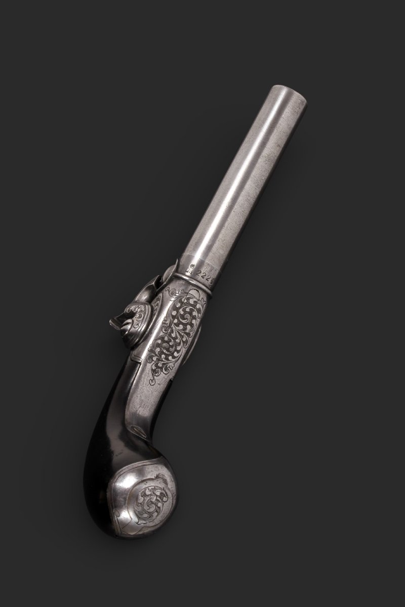 Small Belgian Percussion Pistol, Circa 1840–1850.-photo-4