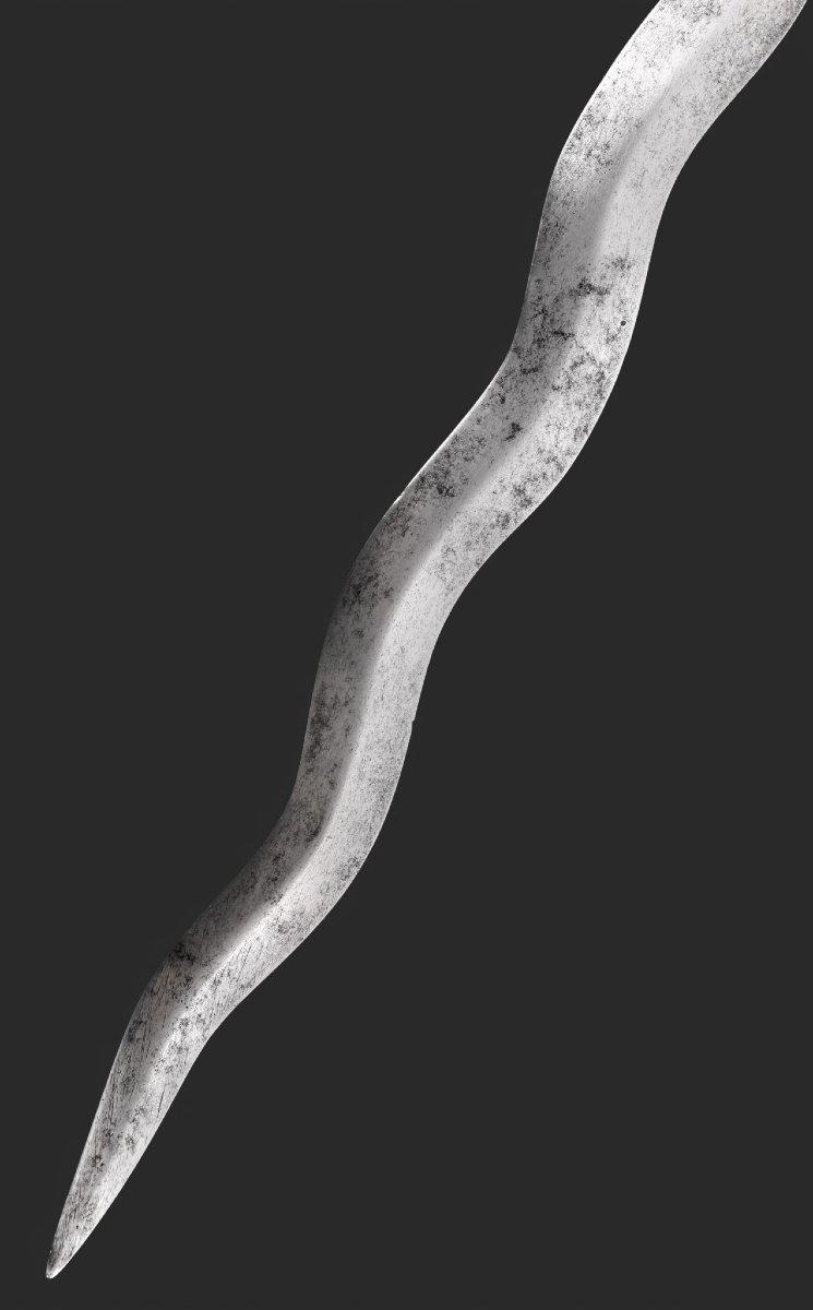 Dague à lame ondulée. Katipunan. Philippines, dernier tiers du XIXᵉ siècle.-photo-1