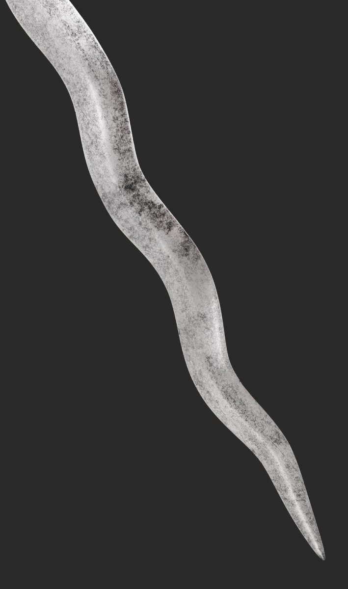 Dague à lame ondulée. Katipunan. Philippines, dernier tiers du XIXᵉ siècle.-photo-2