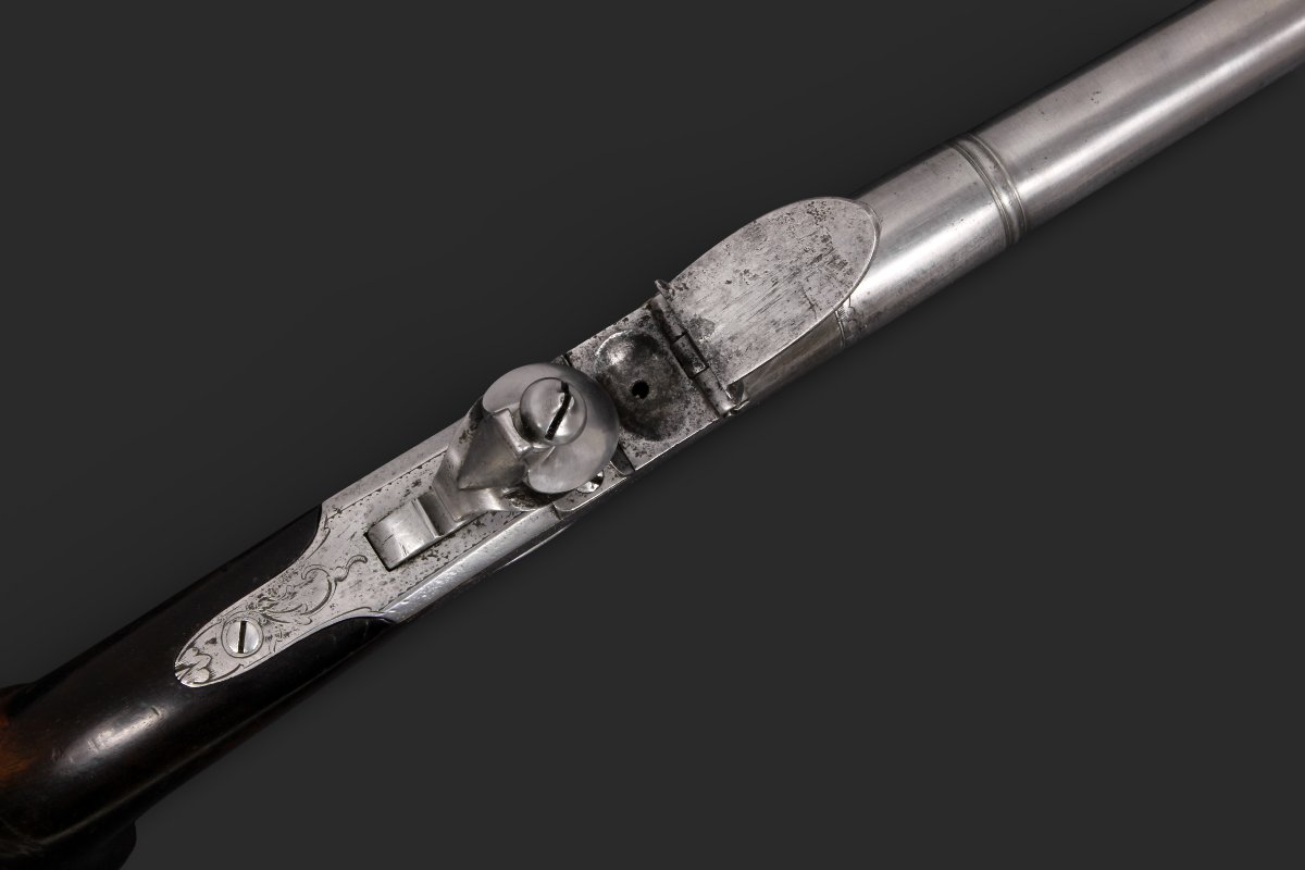 Queen Anne Type Flintlock Pistol By Barber-london, Circa 1730-photo-2