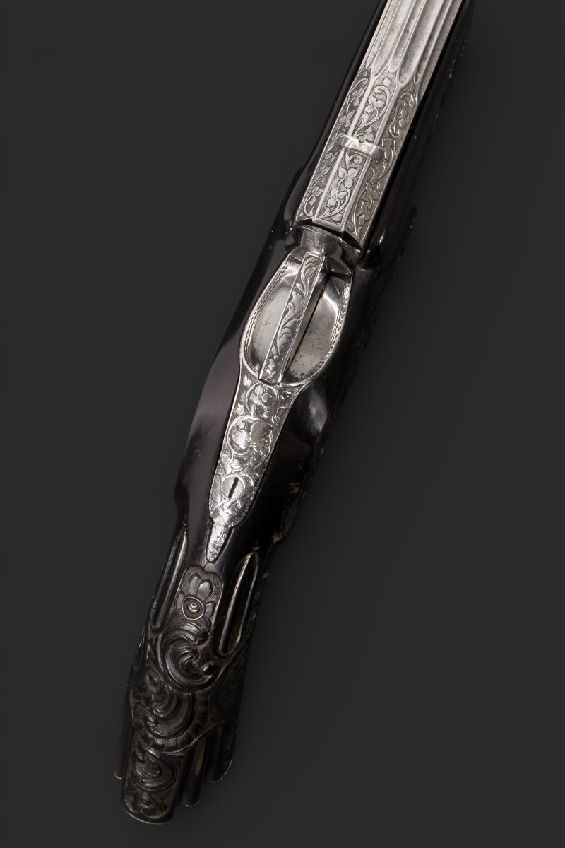 Pistolet Flobert de tir de salon, seconde moitié du XIXe siècle.-photo-4