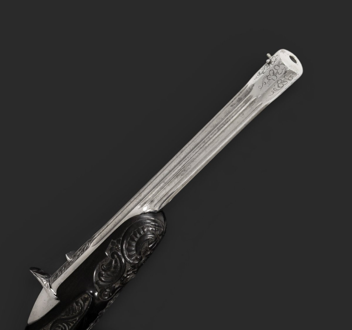 Pistolet Flobert de tir de salon, seconde moitié du XIXe siècle.-photo-2