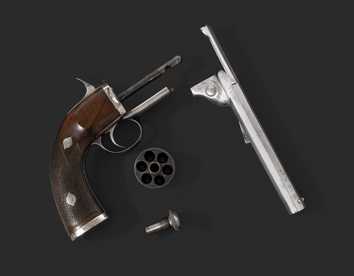 Revolver à percussion Devisme à Paris, système Thouvenin, circa 1855–1865-photo-3