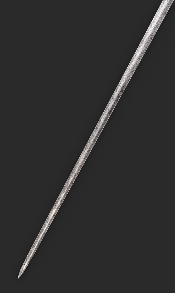 Large Cavalry Sword With Shell Mount. Spain, Second Half Of The 18th Century.-photo-2