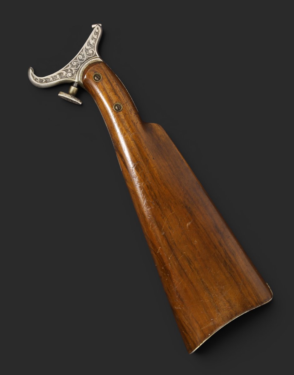 Model 3 Russian Deluxe Revolver, Spanish Version Of The Smith & Wesson, With Detachable Stock.-photo-4