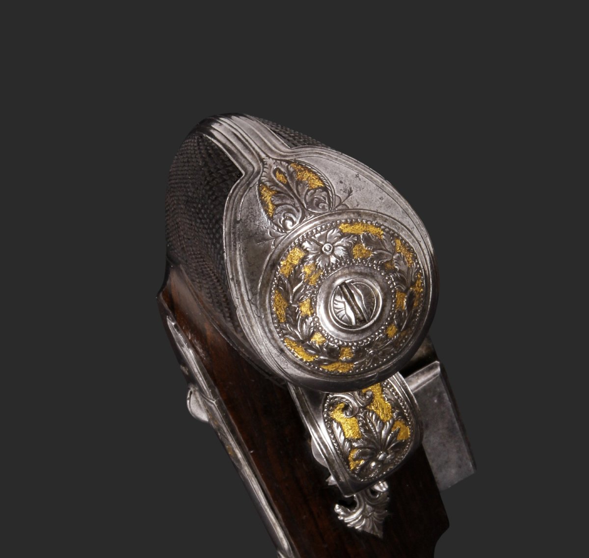 Pistolet de voyage espagnol à silex, vers 1800-1820.-photo-4