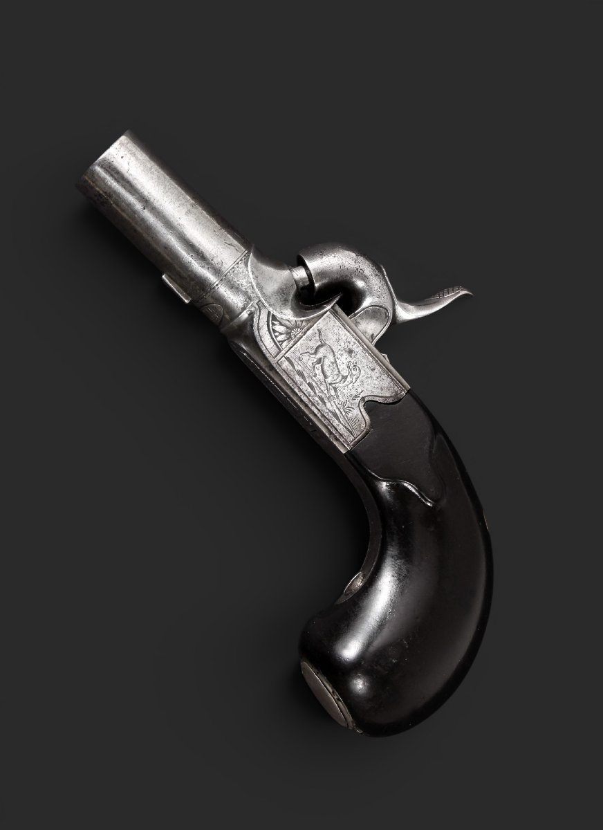 Pocket Percussion Pistol Marked “fni Par Lepage,” France, Circa 1840.-photo-4