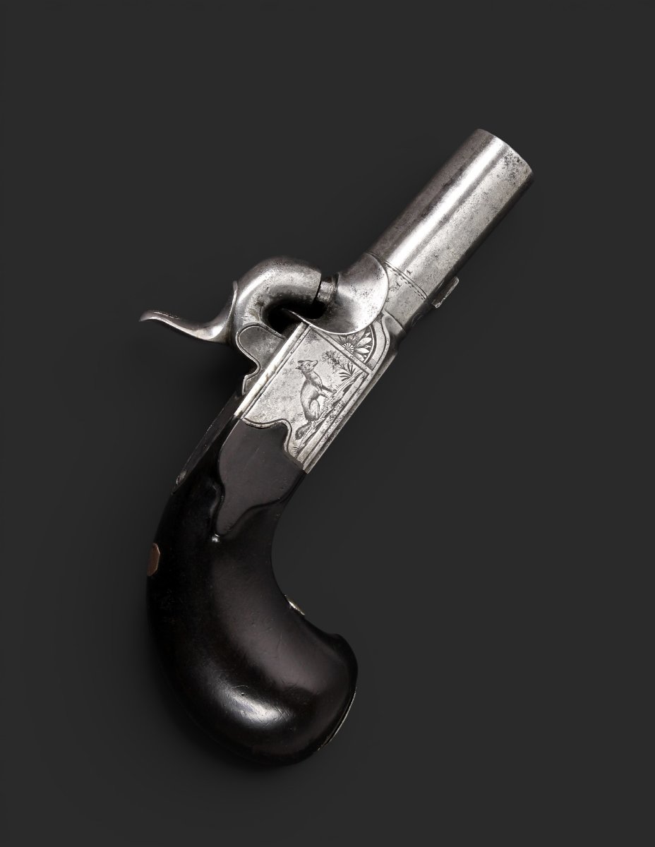 Pocket Percussion Pistol Marked “fni Par Lepage,” France, Circa 1840.