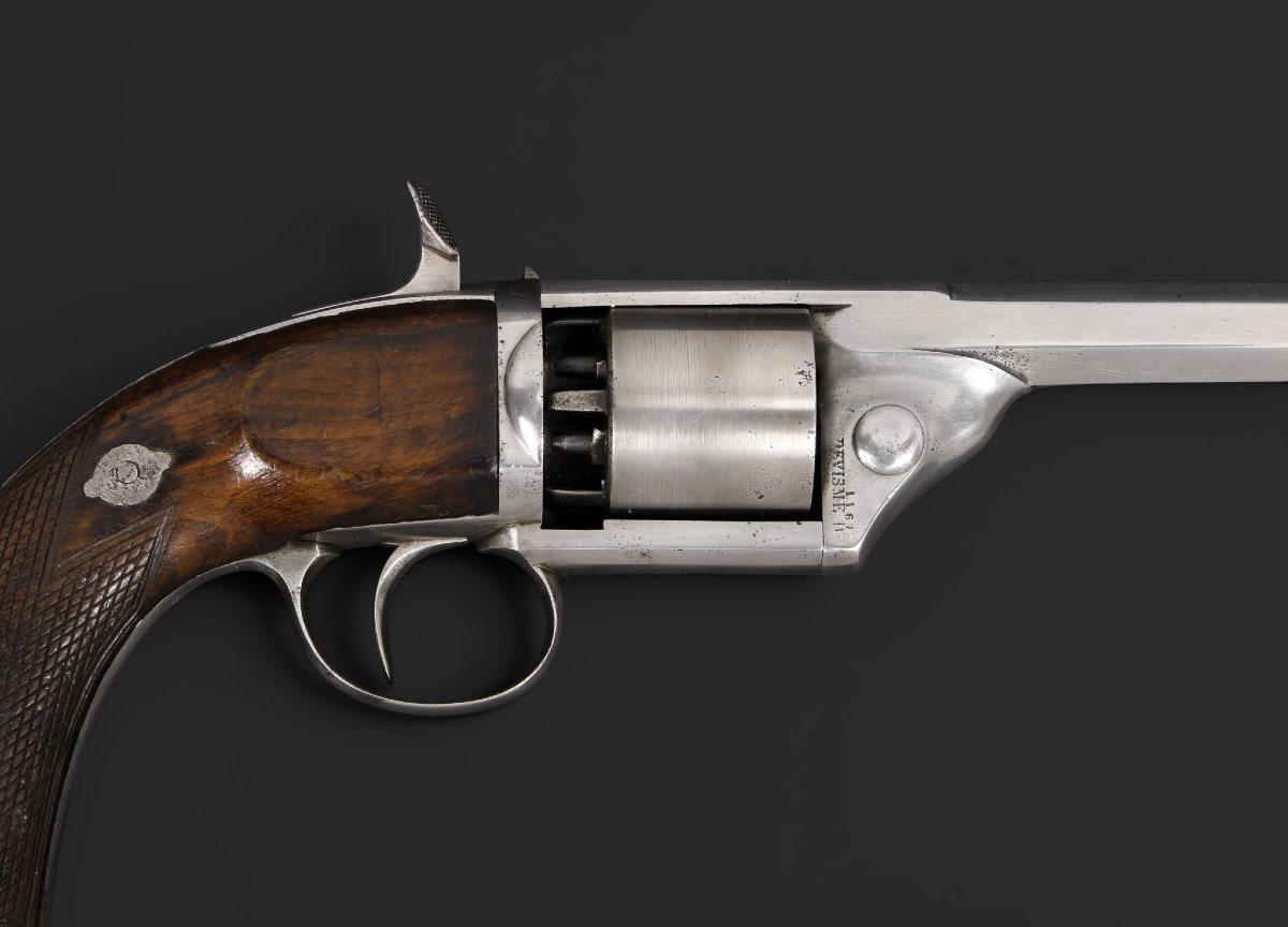 Devisme Percussion Revolver, Paris, Thouvenin System, Circa 1855–1865.-photo-2