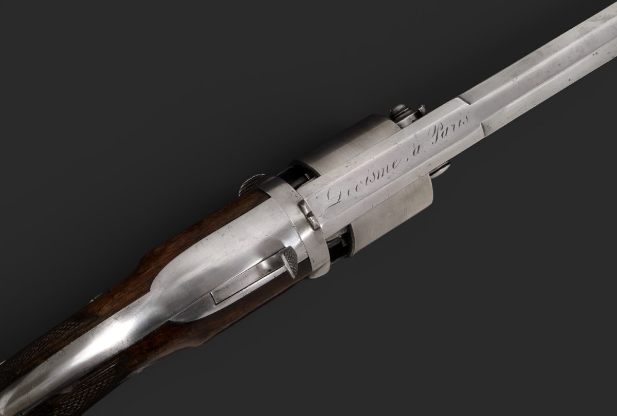 Devisme Percussion Revolver, Paris, Thouvenin System, Circa 1855–1865.-photo-3