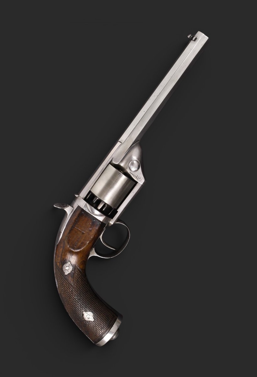 Devisme Percussion Revolver, Paris, Thouvenin System, Circa 1855–1865.