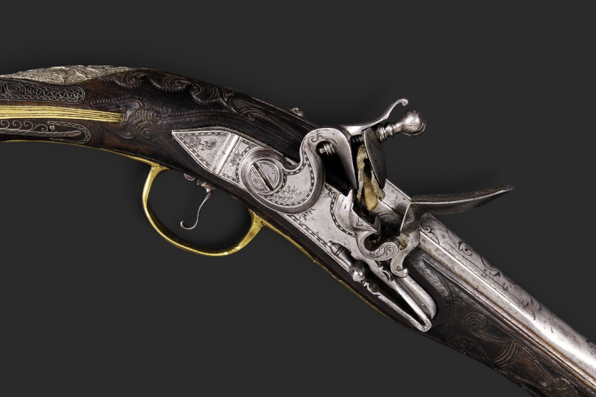 Ottoman Flintlock Pistol, Kubur Type, Circa 1800-photo-3