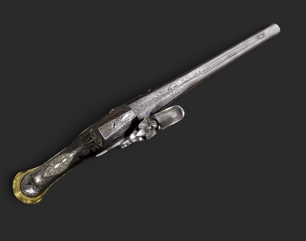 Ottoman Flintlock Pistol, Kubur Type, Circa 1800-photo-2