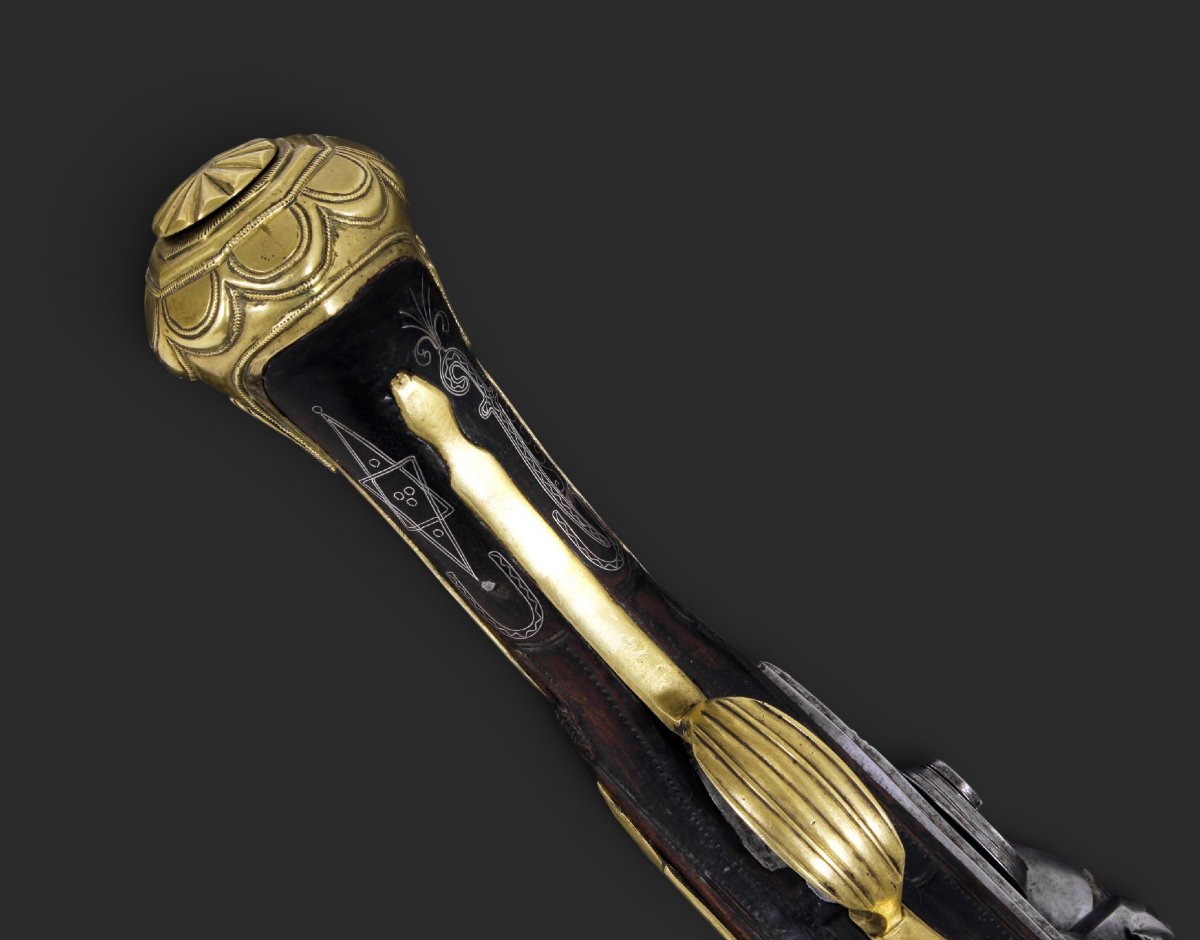 Ottoman Flintlock Pistol, Kubur Type, Circa 1800-photo-3