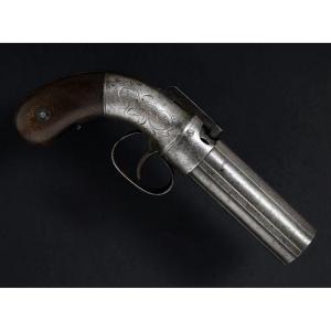 Allen & Thurber Percussion Pepperbox. Usa, 1840-1850.