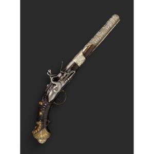 Pistolet ottoman à silex, vers 1800