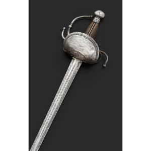 Large Cavalry Sword With Shell Mount. Spain, Second Half Of The 18th Century.