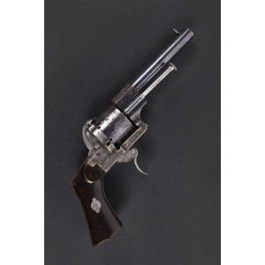Spanish Revolver Lefaucheux System Made In Eibar, Circa 1860.