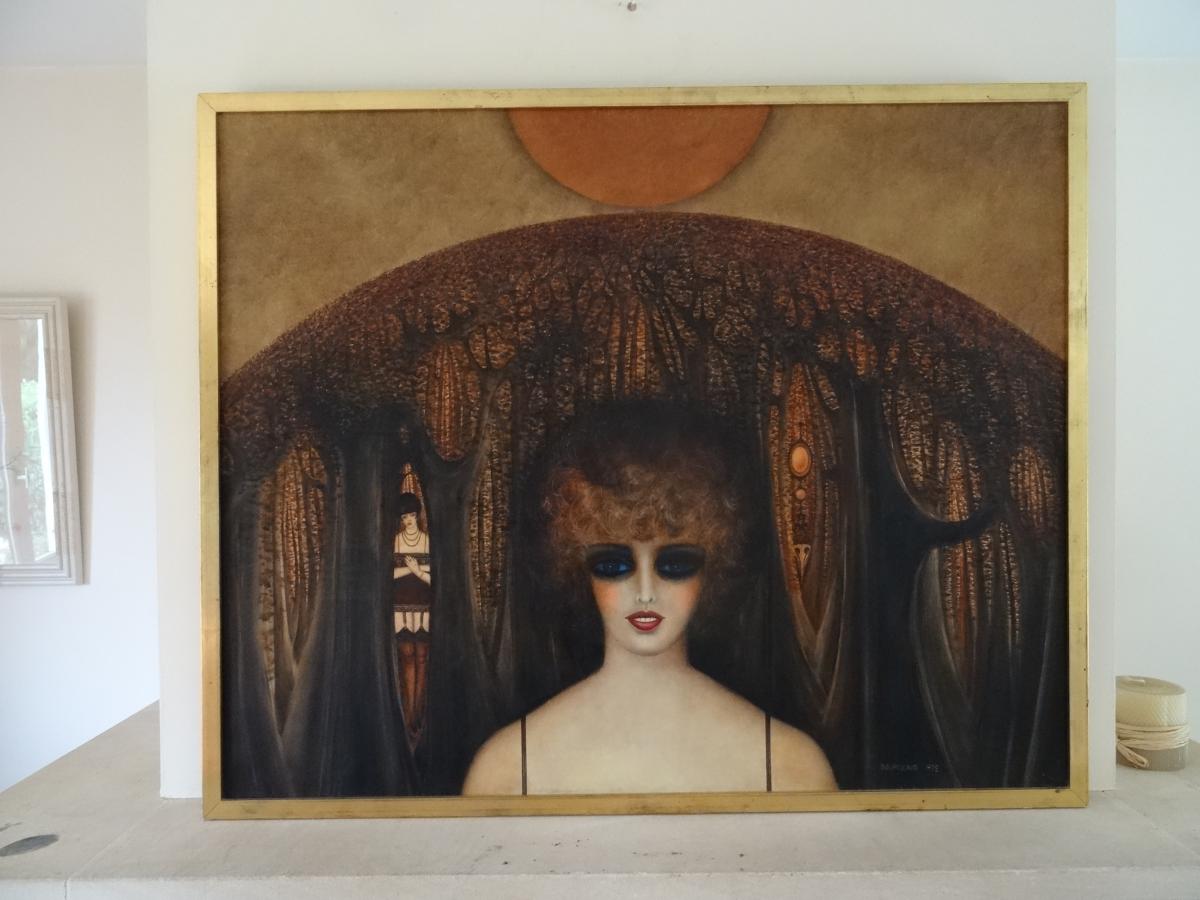 Peinture Erotique . Roland Bourigeaud . 1972.-photo-3