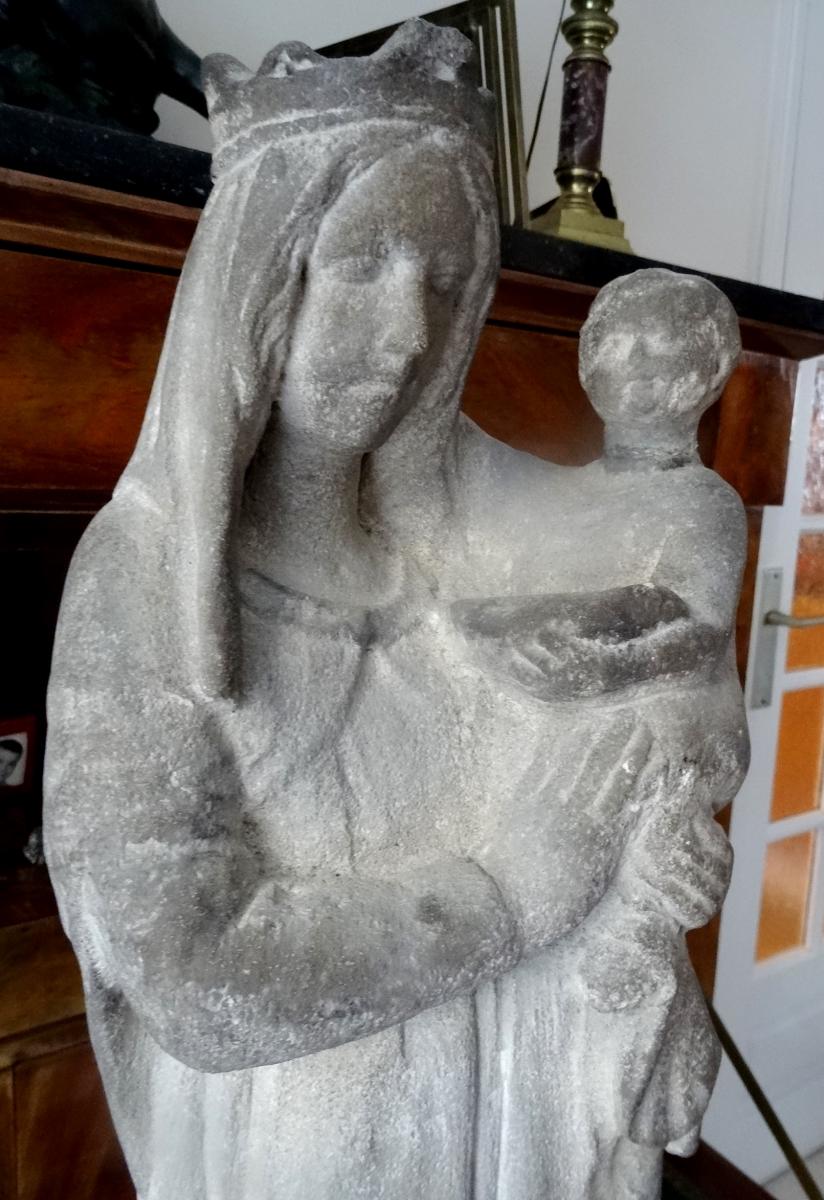 Virgin In The Child. XV. XV. Limestone-photo-2