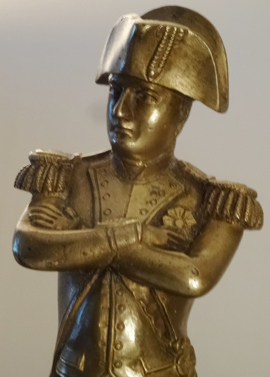 NAPOLEON BONAPARTE. EPOQUE XIXéme. BRONZE DORE.-photo-3