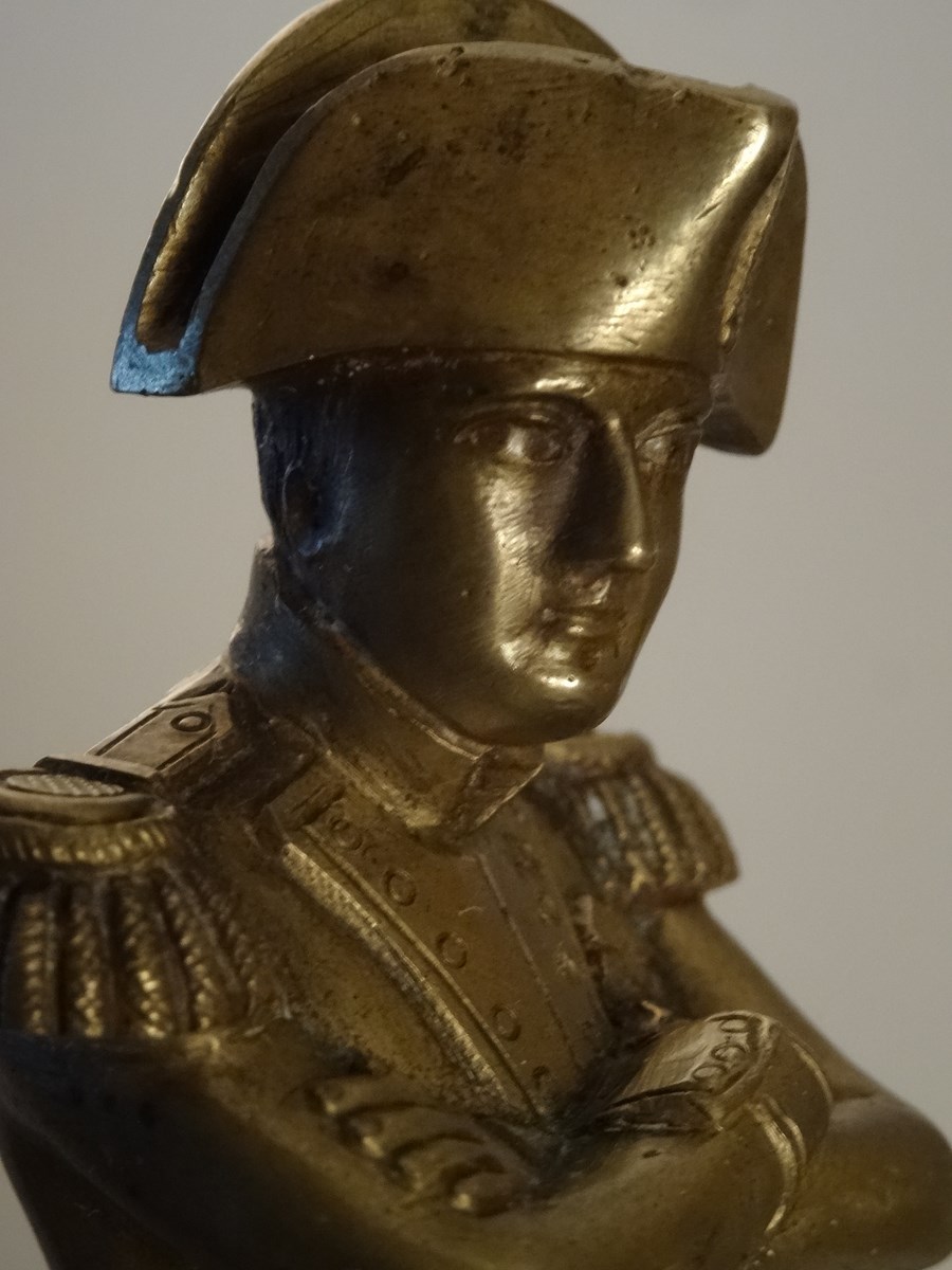 NAPOLEON BONAPARTE. EPOQUE XIXéme. BRONZE DORE.-photo-4