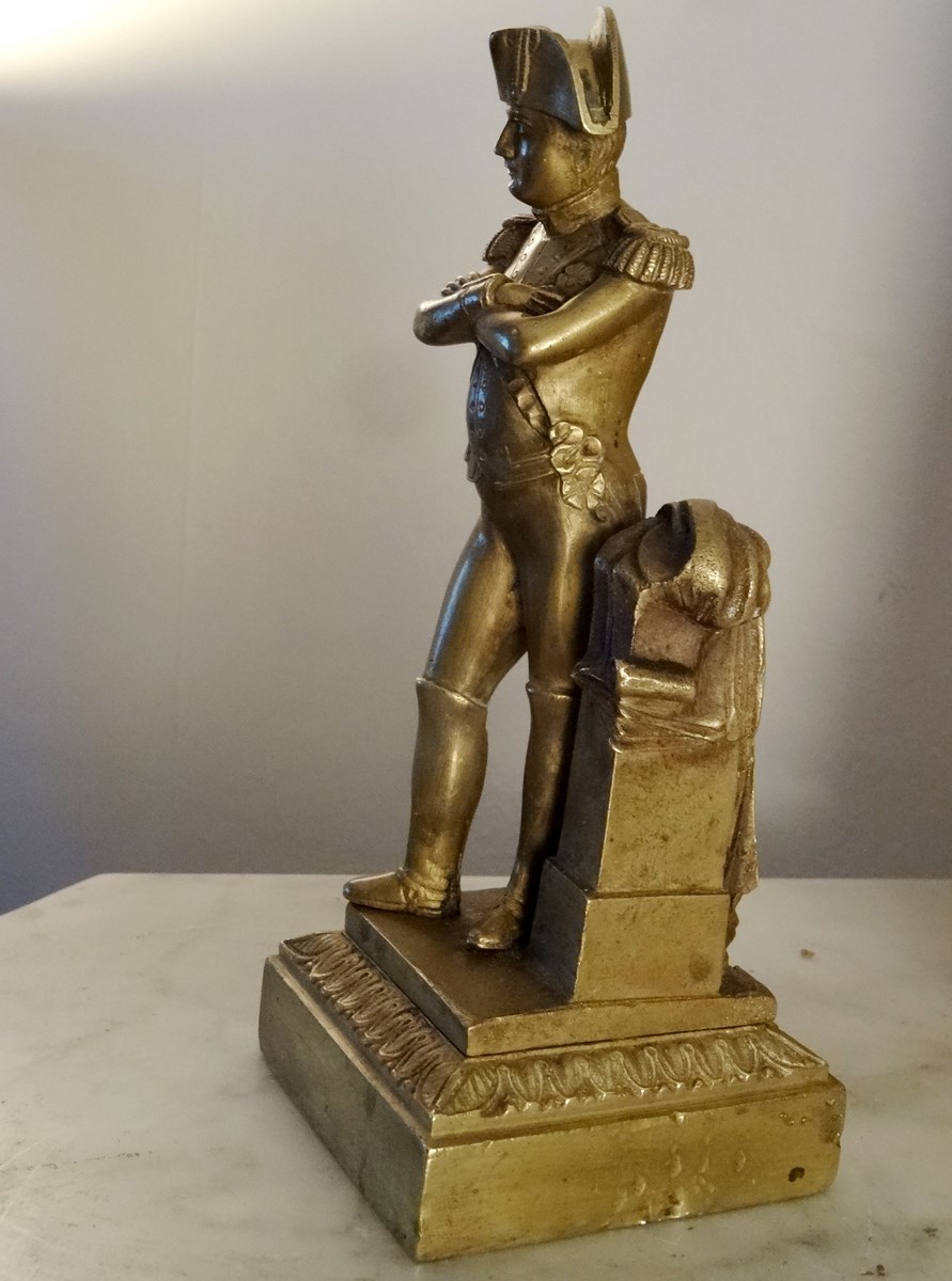 Napoleon Bonaparte. XIXth Century. Bronze Golden.-photo-1