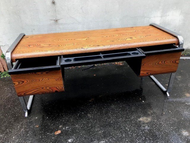 RARE BUREAU ANNEES 70 . EDITE PAR HERMAN MILLER . PETER PROTZMAN DESIGNER . -photo-4