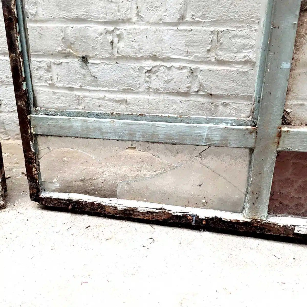 Verrière Métallique Avec Verre Coloré 138×264 Cm-photo-3