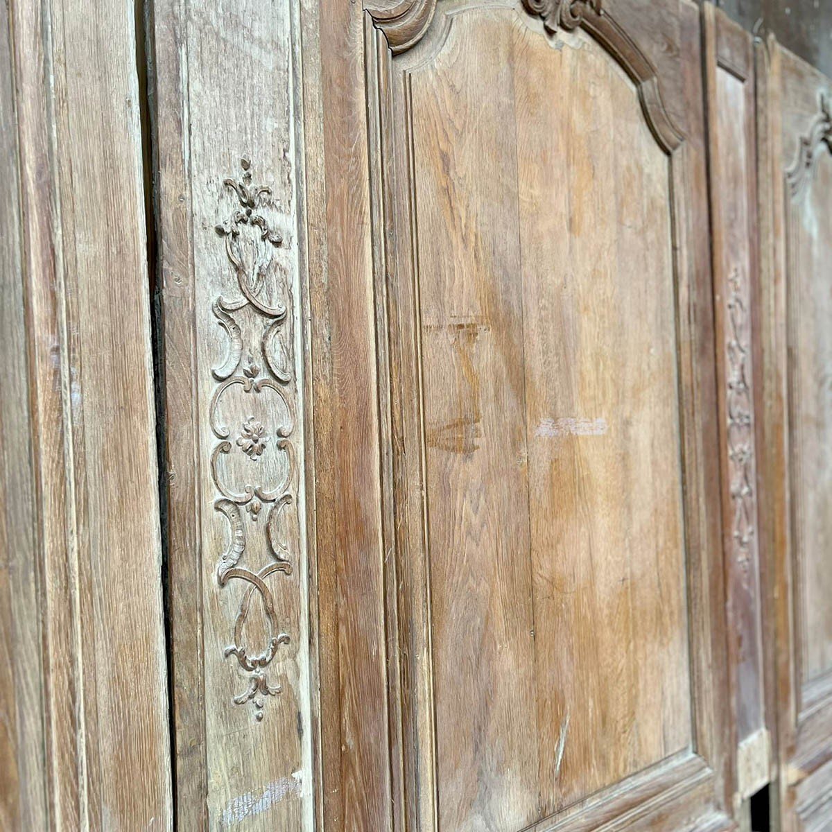 Boiserie En Chêne De Style Régence, 12m Linéaire-photo-6