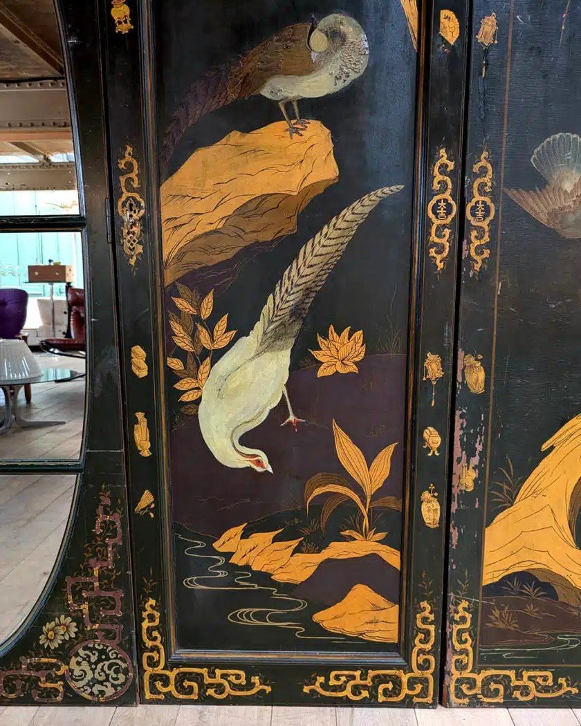 Set Of Painted Panels With Chinoiserie Decor-photo-7