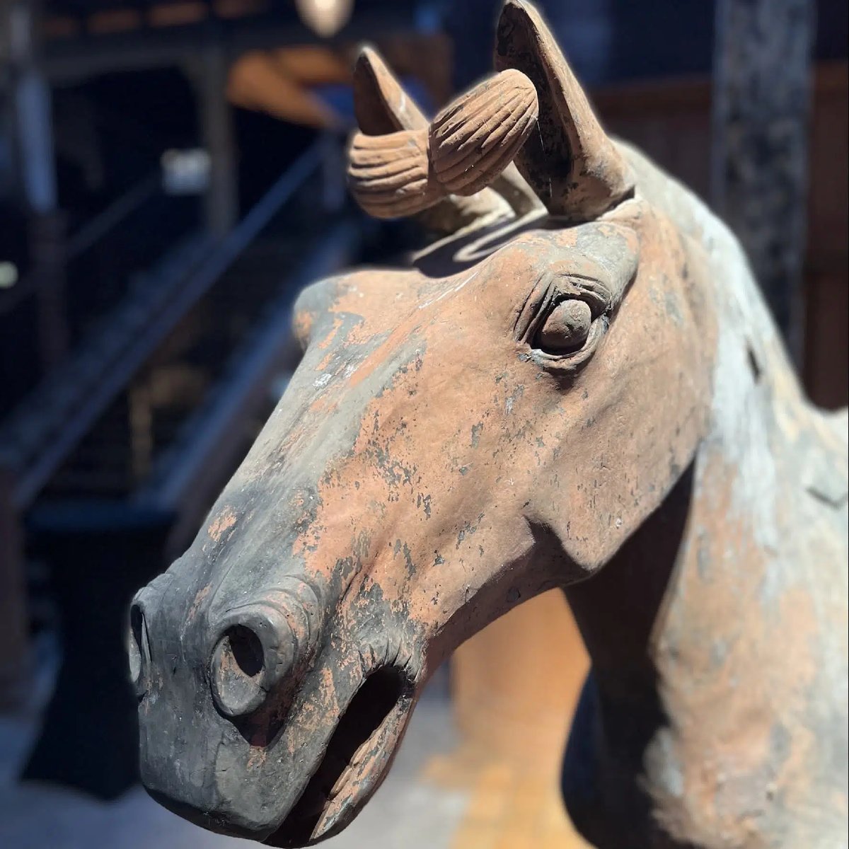 Cheval En Terre Cuite (imitation Armée En Terre Cuite De Chine)-photo-4