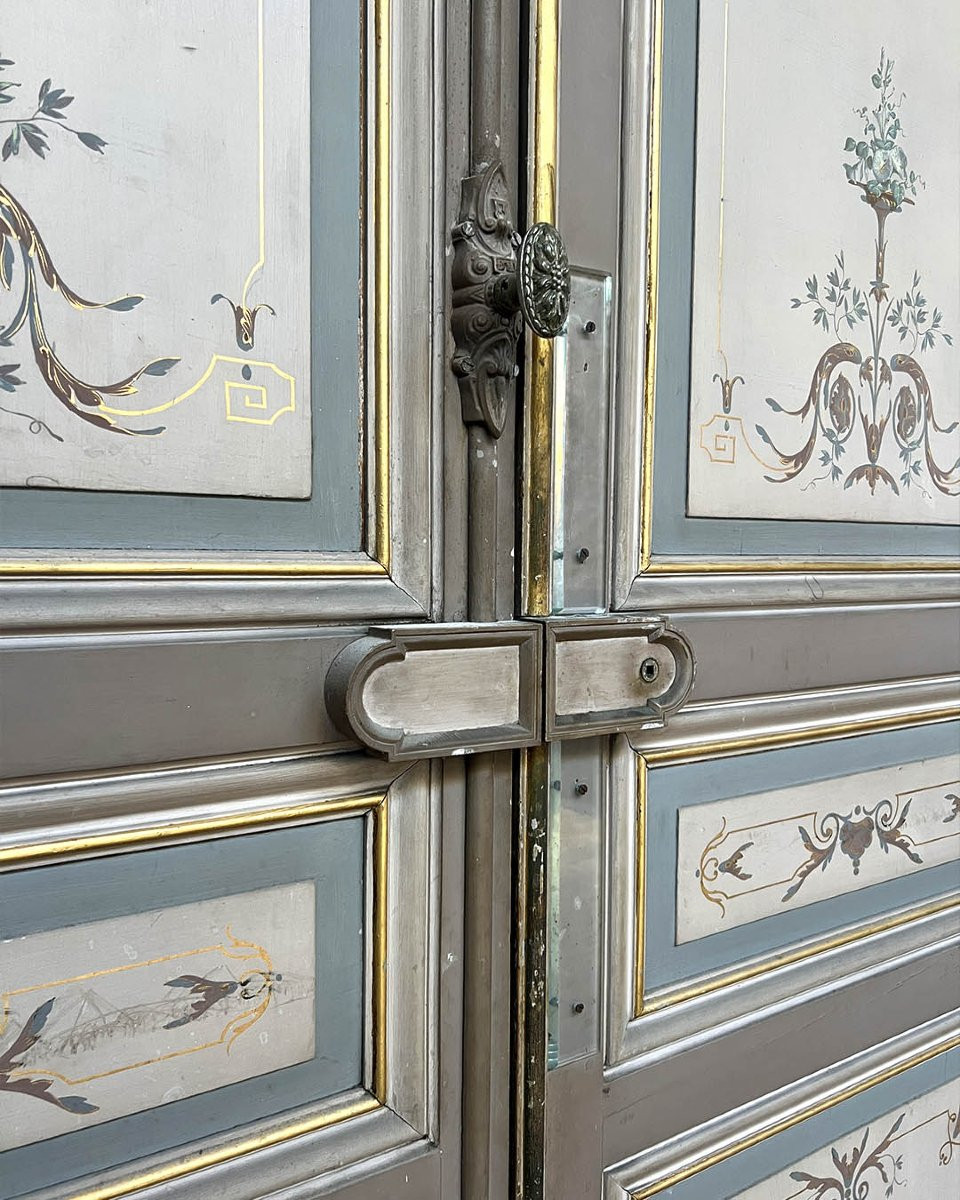 Lot De Double Porte Avec Bâti Et Imposte-photo-1