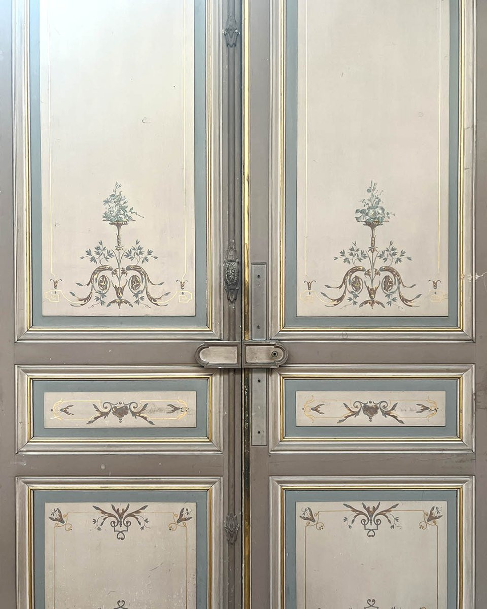 Lot De Double Porte Avec Bâti Et Imposte-photo-2