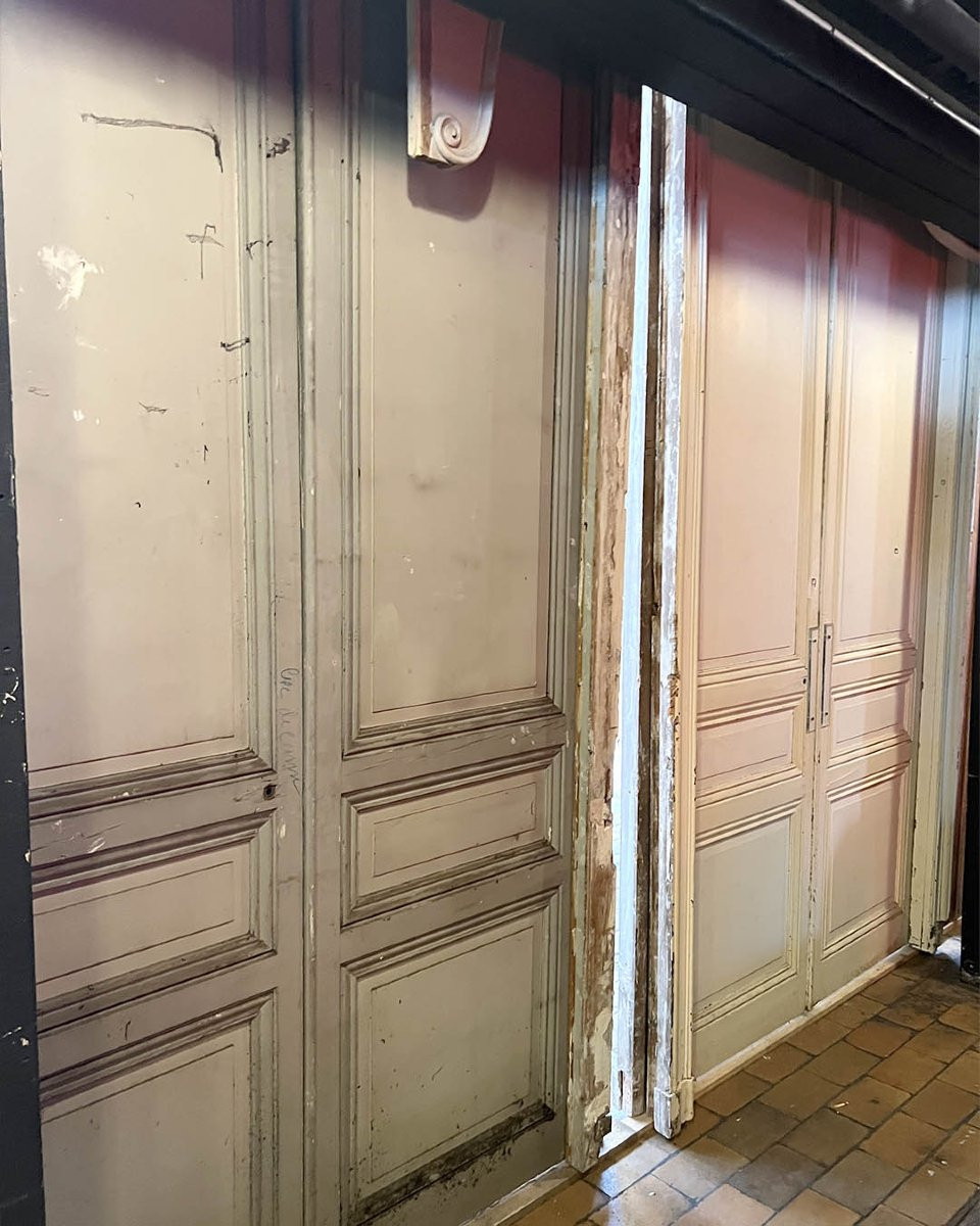 Lot De Double Porte Avec Bâti Et Imposte-photo-7
