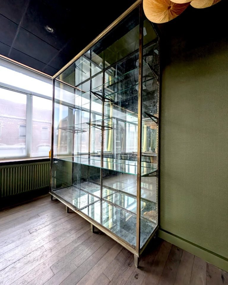 Grande Vitrine En Laiton 200 X 250 X 50 Cm-photo-2