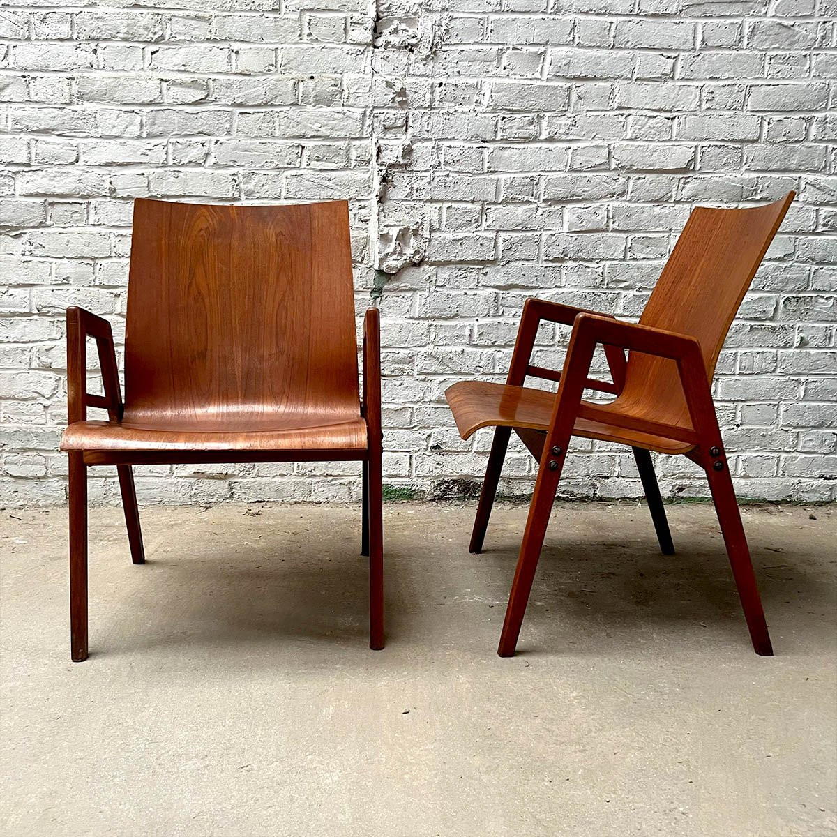 Lot De Chaises Scandinave En Teck-photo-2