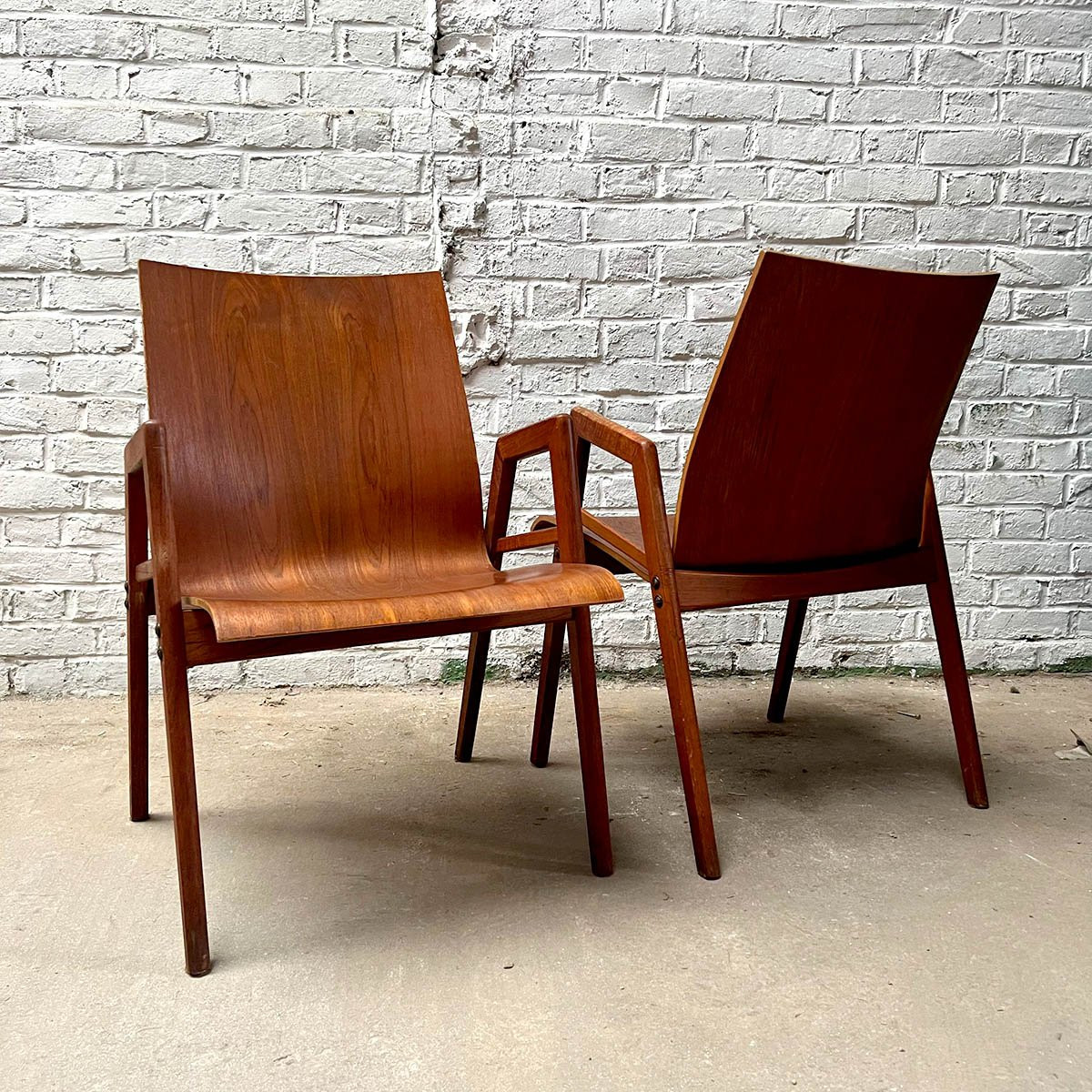 Lot De Chaises Scandinave En Teck-photo-3