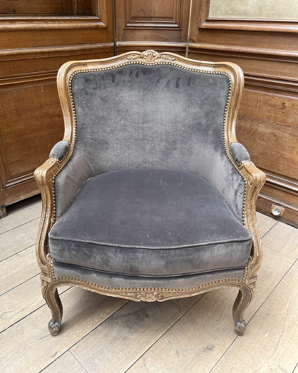 Paire De Bergères D’esprit Louis XV-photo-1