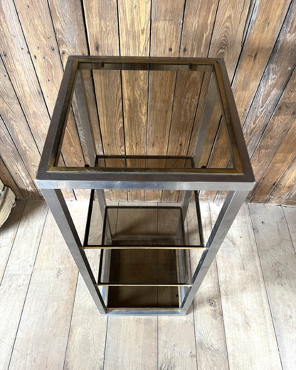 Maison Rings Shelf In Chrome And Brass-photo-3