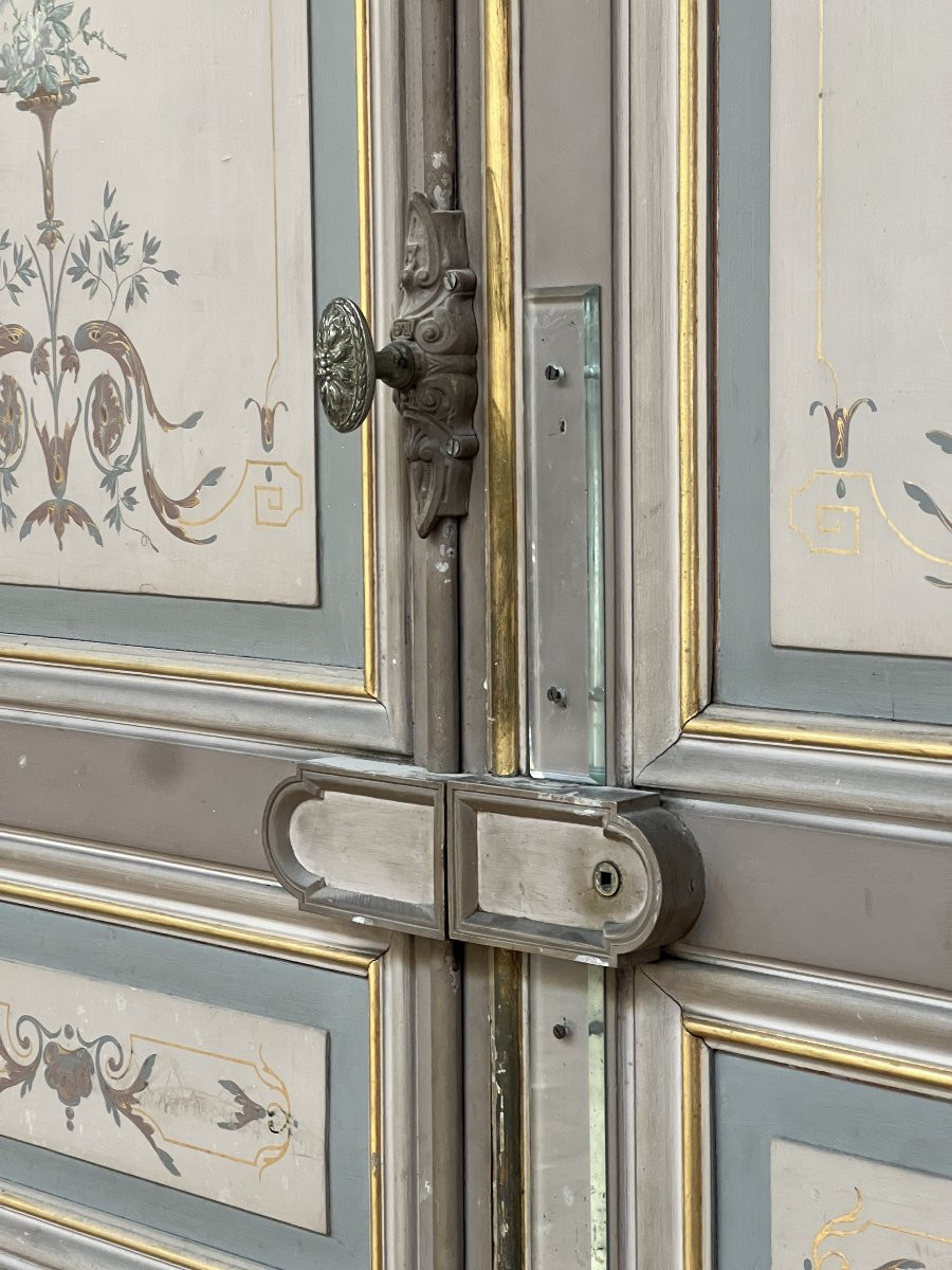 Set Of Double Doors With Frame And Transom-photo-5