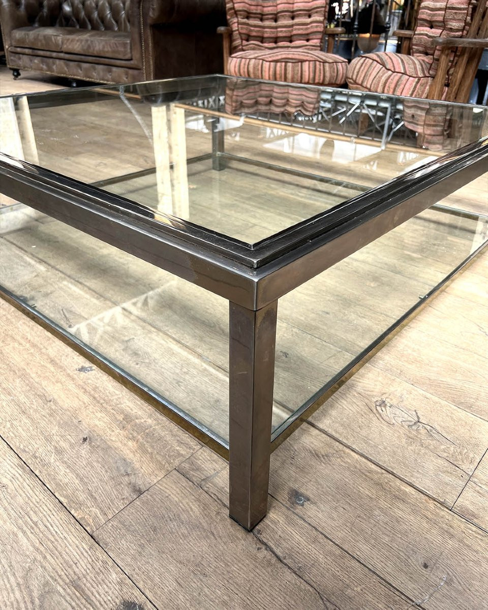 Romeo Rega Square Chrome Coffee Table-photo-3