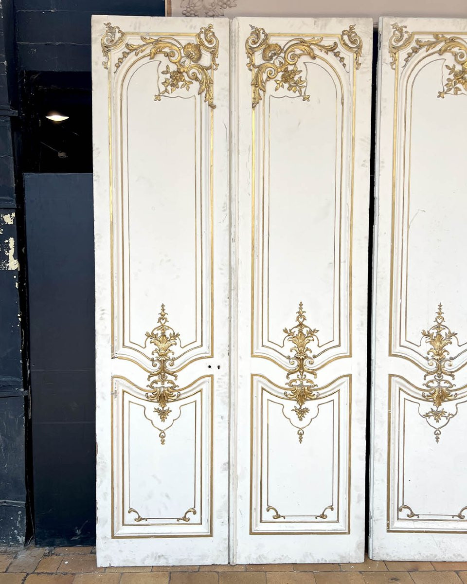Lot de doubles portes d’esprit Louis XVI-photo-3