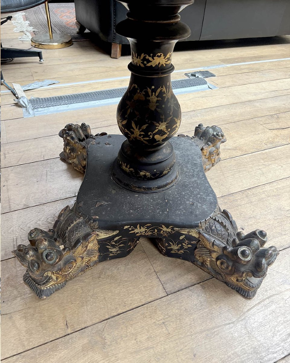 Antique Anglo-chinese Style Gaming Table-photo-4