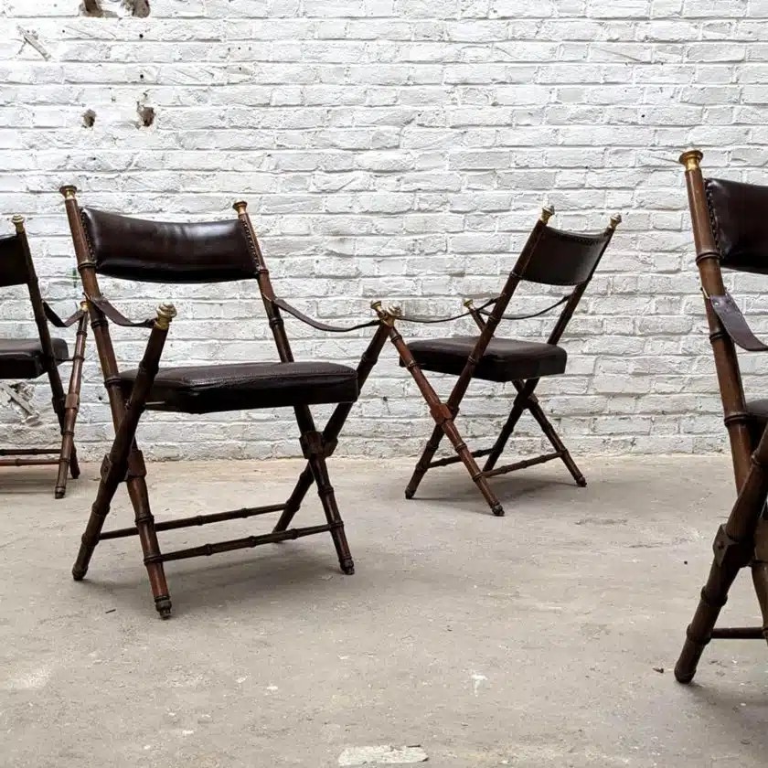 Set Of 4 Empire Style Armchairs