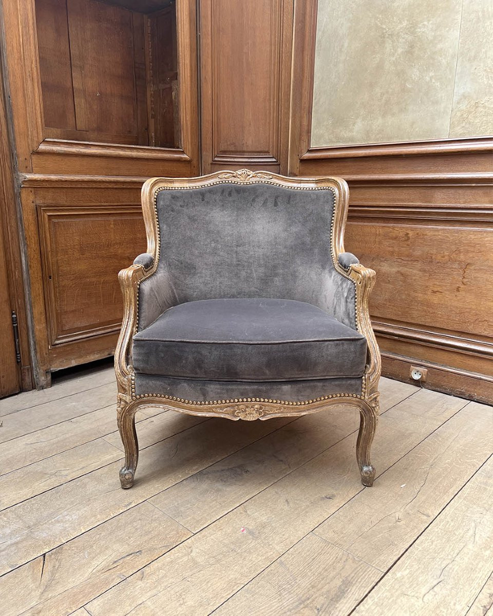 Paire de bergères d’esprit Louis XV-photo-2