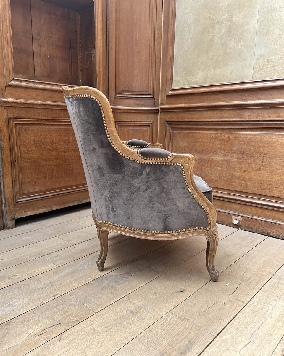 Paire de bergères d’esprit Louis XV-photo-4